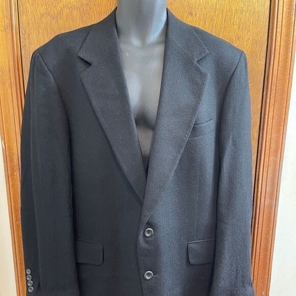 Nordstrom Black Loro Piana Worsted Camel Hair - Picture 1 of 11